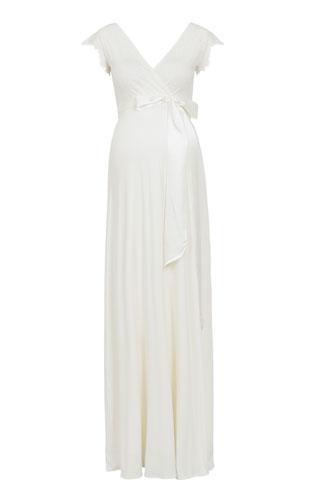 Robe de Mariée Grossesse Longue Blanc Ivoire by Tiffany Rose