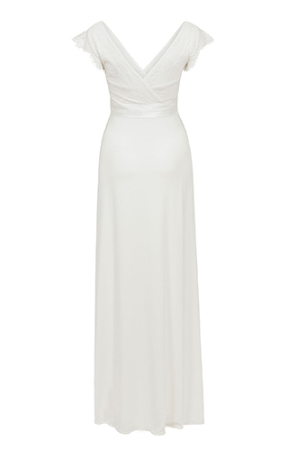 Rosa Maternity Wedding Gown Long Ivory White by Tiffany Rose