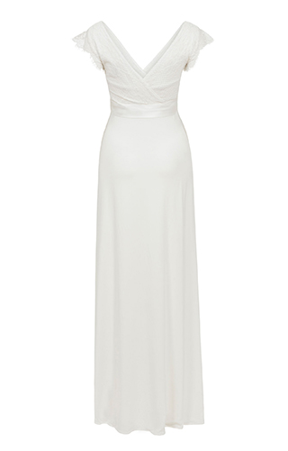 Robe de Mariée Grossesse Longue Blanc Ivoire by Tiffany Rose