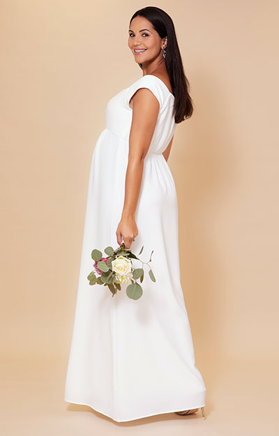 Sadie Sweetheart Maternity Wedding Gown Ivory White by Tiffany Rose