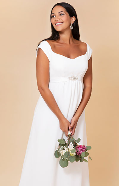 Sadie Sweetheart Maternity Wedding Gown Ivory White by Tiffany Rose