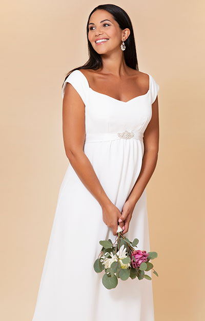 Umstandsbrautkleid Sadie mit Sweetheart Ausschnitt (Elfenbein-Weiß) by Tiffany Rose