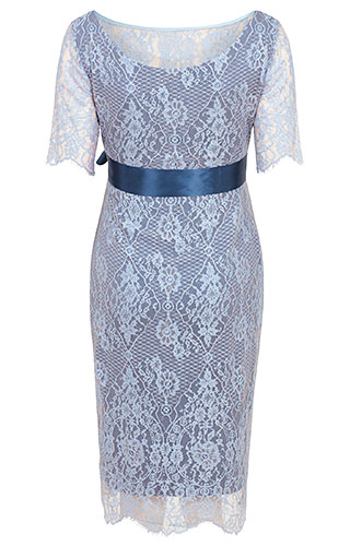 Robe de Grossesse Starla Mi-Longue Bleu Infini by Tiffany Rose