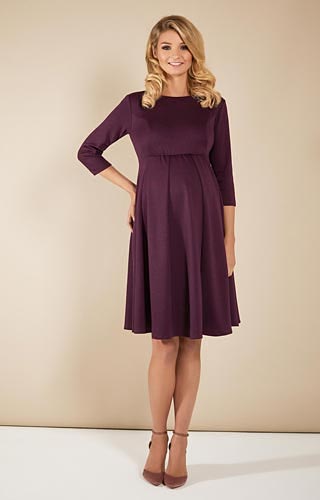 Sienna Maternity Dress Claret by Tiffany Rose