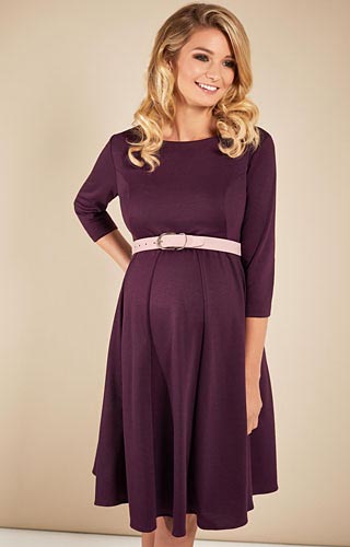 Sienna Maternity Dress Claret by Tiffany Rose