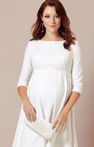 Sienna Maternity Wedding Dress Short Cream by Tiffany Rose