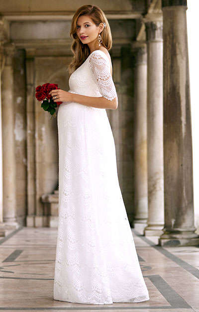 Robe de Mariée Maternité Verona Blanc Ivoire by Tiffany Rose