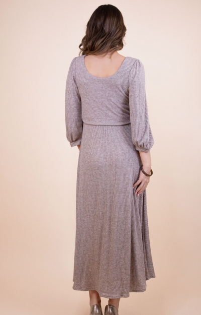 Vivian Maternity & Nursing Dress Sparkle Chocolate by Tiffany Rose