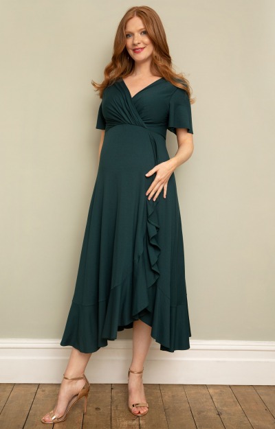 Robe midi Waterfall (Vert Profond) by Tiffany Rose