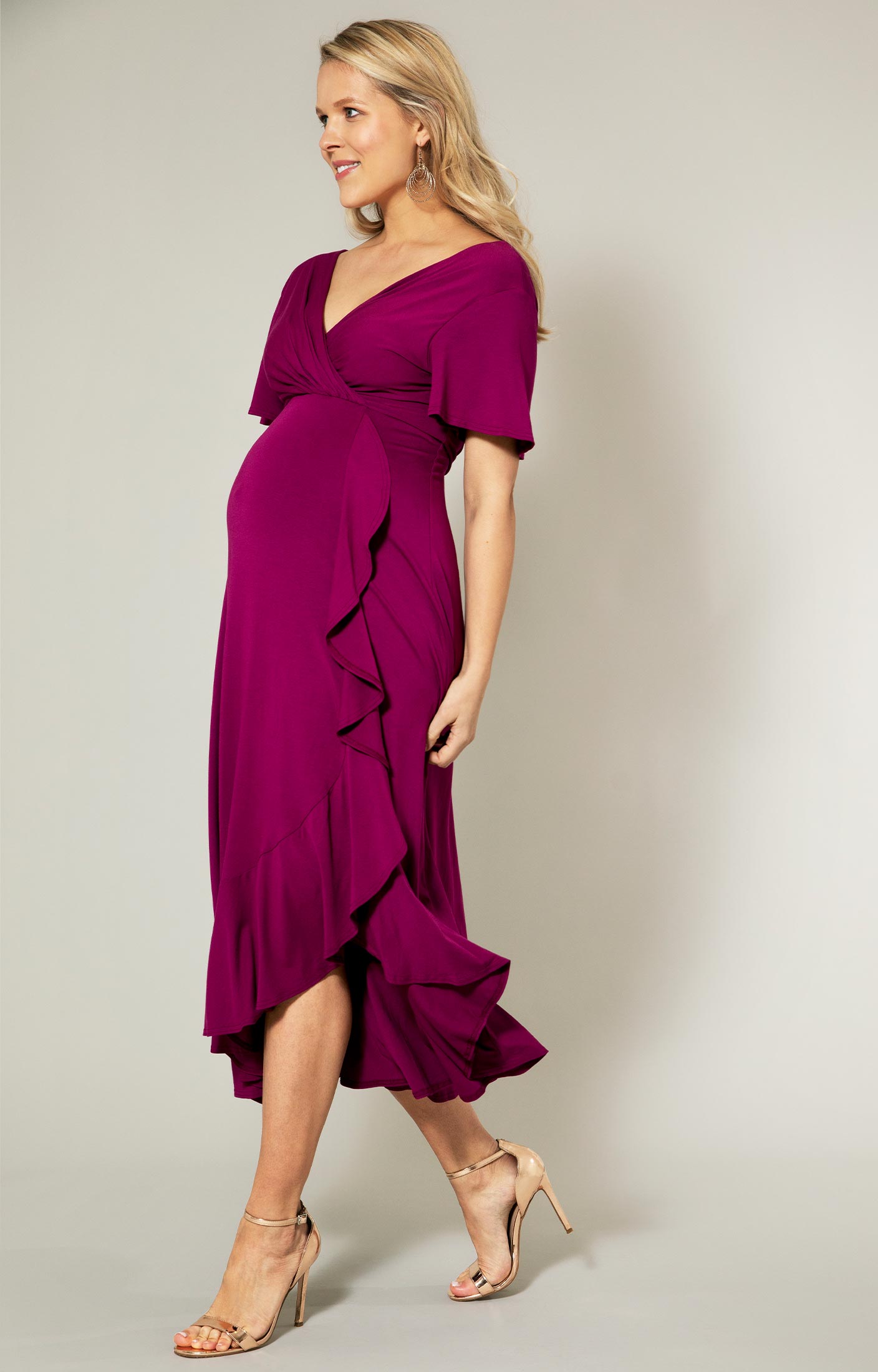 maternity midi dress