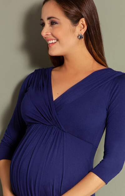 Willow Maternity Dress Eclipse Blue by Tiffany Rose