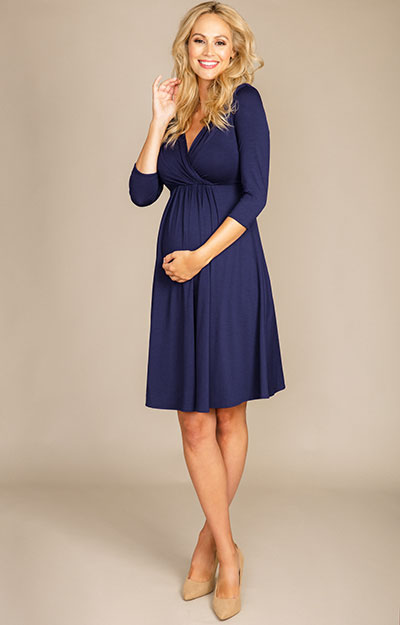 Robe de Grossesse Willow Bleu Éclipse by Tiffany Rose