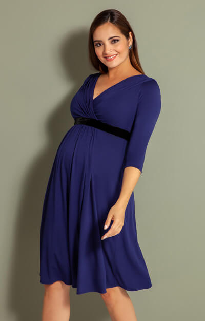 Robe de Grossesse Willow Bleu Éclipse by Tiffany Rose