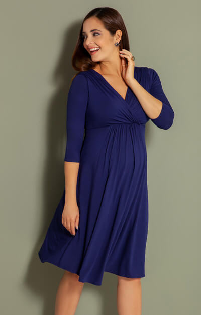 Robe de Grossesse Willow Bleu Éclipse by Tiffany Rose