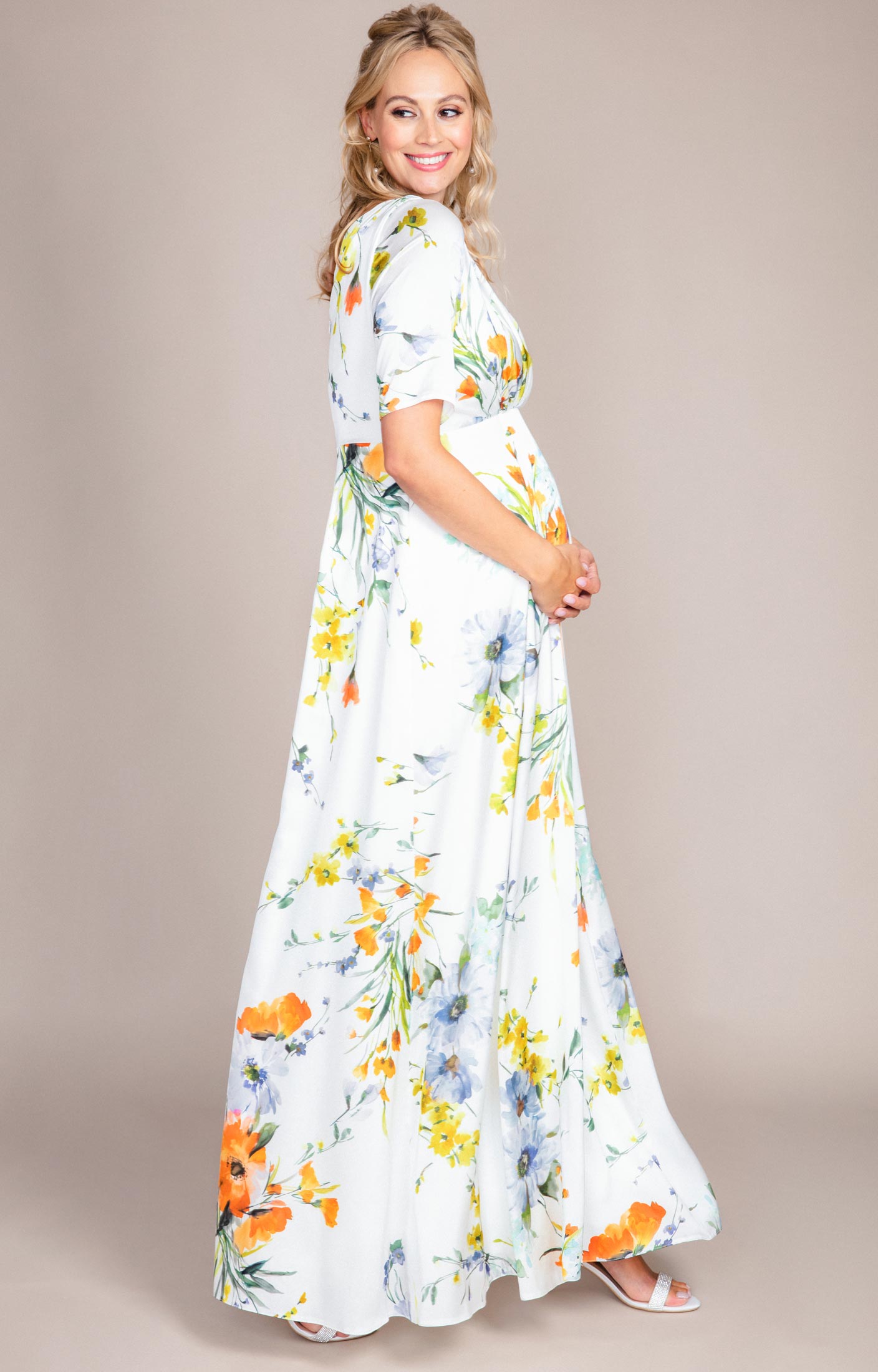 Zoey Maternity Gown Floral Brights - Maternity Wedding Dresses, Evening  Wear and Party Clothes by Tiffany Rose