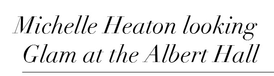 Michelle Heaton est glamour à l'Albert Hall !