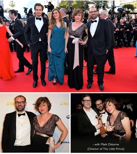 Aurelia Rivière Gusman wearing our lovely Rosa Gown at the Cannes Film Festival