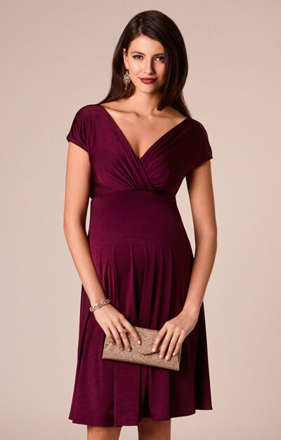 Alessandra Maternity Dress Short Berry by Tiffany Rose