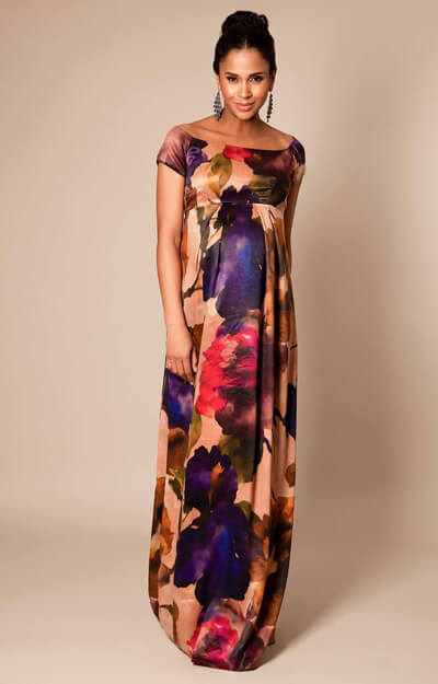 Aria Maternity Gown long Exotic Bloom by Tiffany Rose