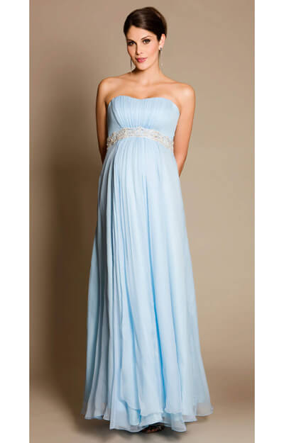 BlueBell Maternity Gown with Diamante Sash by Tiffany Rose BlueBell Maternity Gown with Diamante Sash by Tiffany Rose