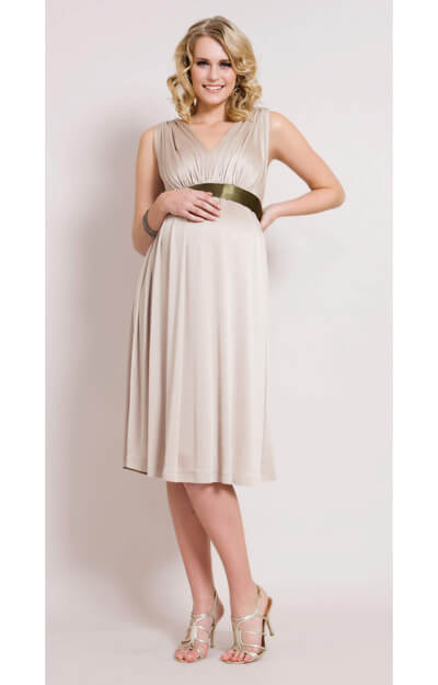 Champagne Maternity Gown (Short) by Tiffany Rose