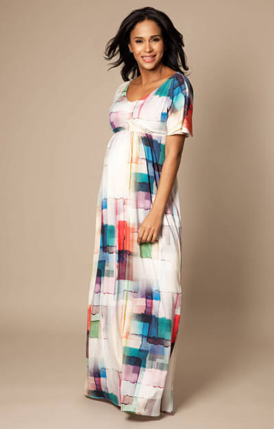 Kimono Maxi Maternity Dress Colour Palette by Tiffany Rose