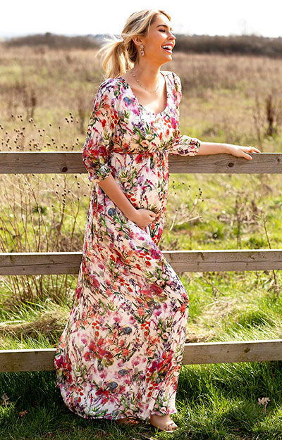 Robe de Grossesse Lucy Maxi Jardin de Fleurs Sauvages by Tiffany Rose