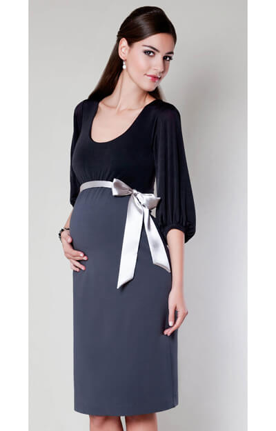 Sienna Maternity Dress (Dark Truffle) by Tiffany Rose
