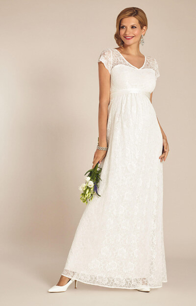 Vanessa Maternity Wedding Gown Long Ivory by Tiffany Rose