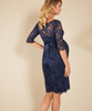 Amelia Maternity Lace Dress in Navy by Tiffany Rose