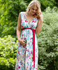Anastasia Maternity Long Maxi Dress in Poppy floral print by Tiffany Rose