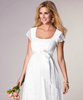 Florence Maternity Wedding Dress Short Ivory by Tiffany Rose