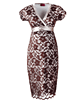 Grace Lace Maternity Dress (Chocolate) by Tiffany Rose
