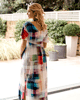 Kimono Maxikleid Farbpaletten-Print by Tiffany Rose