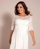 Lucia Gravid Bröllopsklänning Kort Elfenben Vit by Tiffany Rose