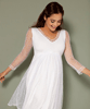Lily Maternity Wedding Dress Short White Snow by Tiffany Rose