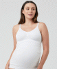 Seamless Maternity & Nursing Cami Vest (White) by Tiffany Rose