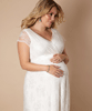 Eden Lace Maternity Wedding Gown Plus Size Ivory by Tiffany Rose