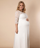 Robe de Mariée Maternité Lucia Longue Plus Size Blanc Ivoire by Tiffany Rose