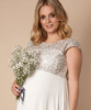 Mia Plus Size Maternity Wedding Gown in Ivory by Tiffany Rose