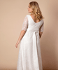 Verona Gravid Bröllopsklänning Lång i plusstorlek Elfenbensvit by Tiffany Rose