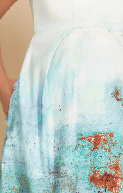 Aria Schulterfreies Schwangerschaftskleid Aquatic Ombré by Tiffany Rose
