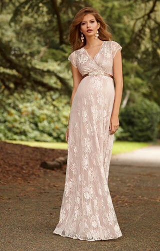 Eden Maternity Gown Long Blush by Tiffany Rose