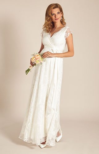 Eden Maternity Wedding Gown Long (Ivory Dream) by Tiffany Rose
