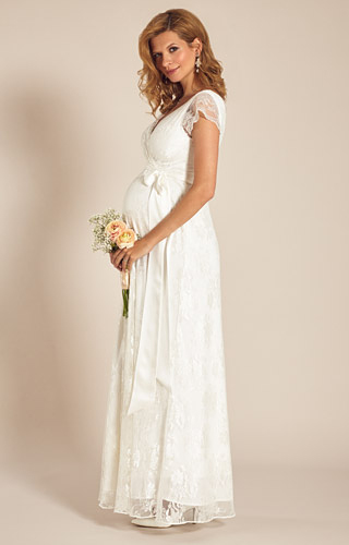 Eden Gravid Bröllopsklänning Lång Elfenbensdröm by Tiffany Rose