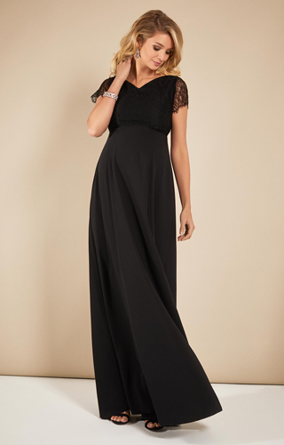 Eleanor Maternity Gown Black by Tiffany Rose
