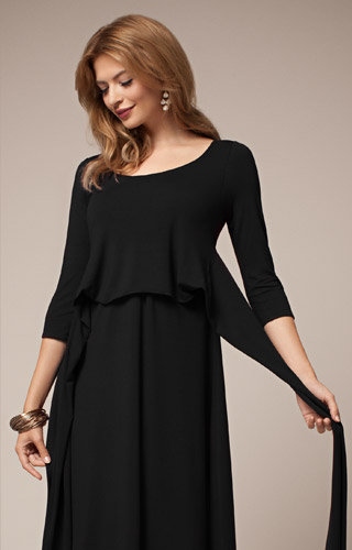 Robe d’allaitement Naomi Noire by Tiffany Rose
