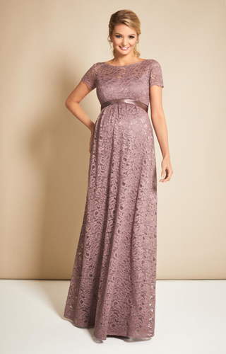 Penelope Lace Maternity Gown Vintage Violet by Tiffany Rose