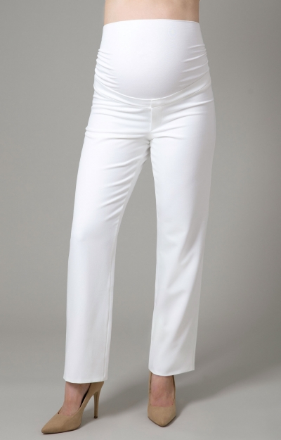 Remi Straight Leg Trouser (Ivory) by Tiffany Rose
