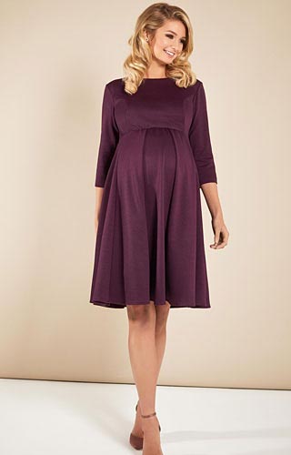 Sienna Maternity Dress Claret by Tiffany Rose
